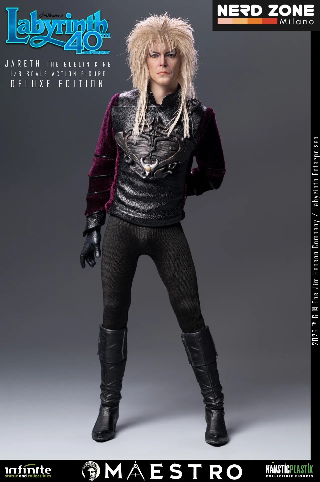 PRE ORDINE INFINITE STATUE - Labyrinth Jareth The Goblin King 1/6 Action Figure Deluxe Edition