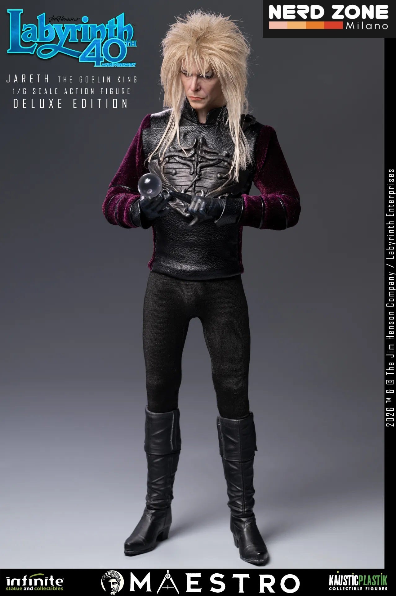 PRE ORDINE INFINITE STATUE - Labyrinth Jareth The Goblin King 1/6 Action Figure Deluxe Edition