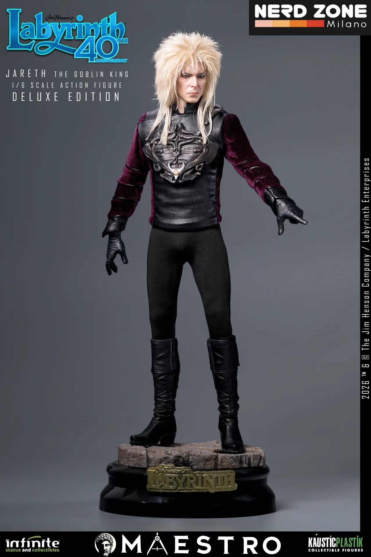 PRE ORDINE INFINITE STATUE - Labyrinth Jareth The Goblin King 1/6 Action Figure Deluxe Edition