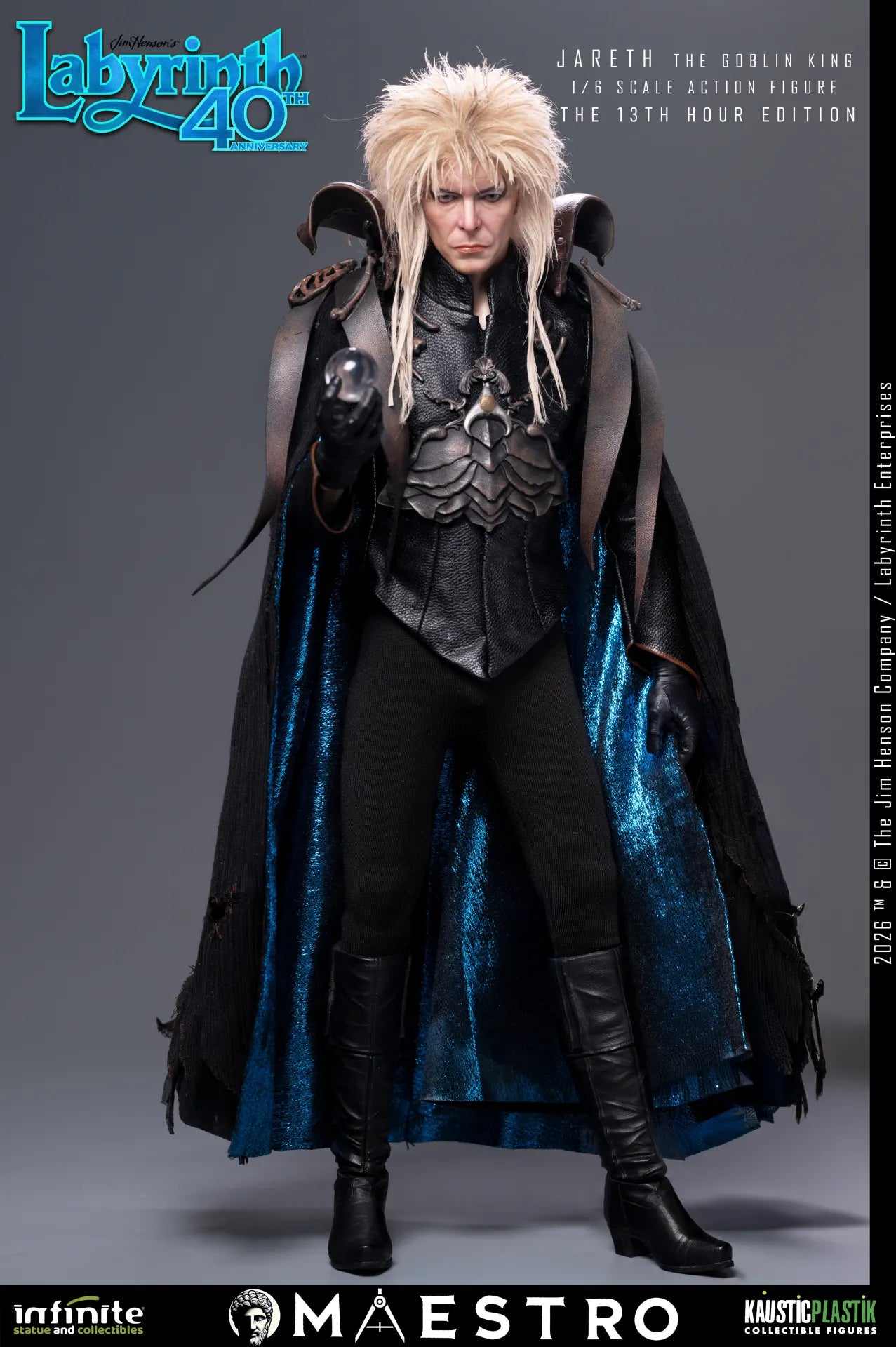 PRE ORDINE INFINITE STATUE - Labyrinth Jareth The Goblin King 1/6 Action Figure The 13th Hour Edition