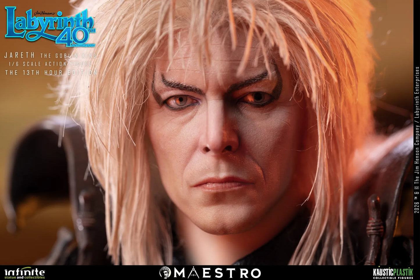 PRE ORDINE INFINITE STATUE - Labyrinth Jareth The Goblin King 1/6 Action Figure The 13th Hour Edition