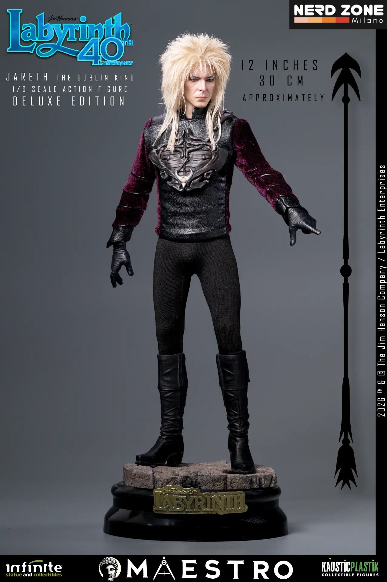 PRE ORDINE INFINITE STATUE - Labyrinth Jareth The Goblin King 1/6 Action Figure Deluxe Edition