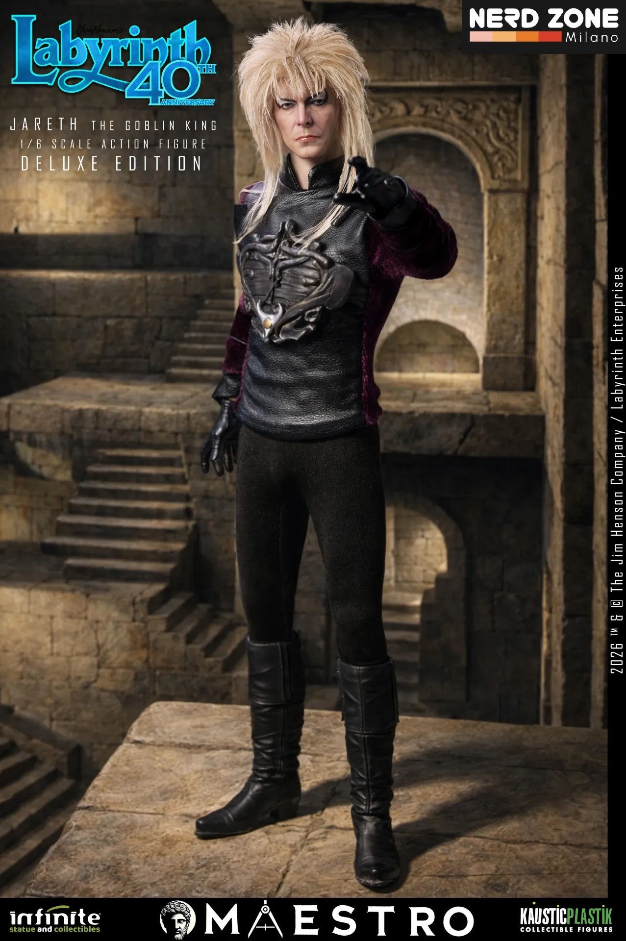 PRE ORDINE INFINITE STATUE - Labyrinth Jareth The Goblin King 1/6 Action Figure Deluxe Edition