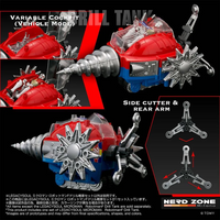 PRE ORDER - TAKARA TOMY - Legacysoul Microman Robotman F-drill Tank Set
