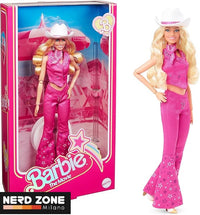 MATTEL - Barbie The Movie Barbie Margot Robbie Con Abito Western Rosa E Cappello Da Cowboy HPK00