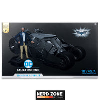 MCFARLANE - DC Multiverse Vehicle Tumbler with Lucuis Fox (The Dark Knight) (Gold Label)