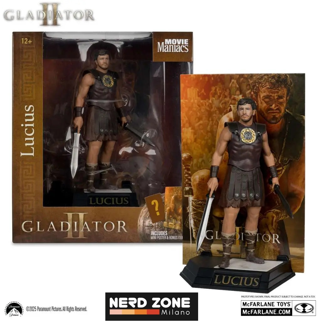 MCFARLANE 2025 - Movie Maniacs Lucius Gladiator 2 6" Posed Figure