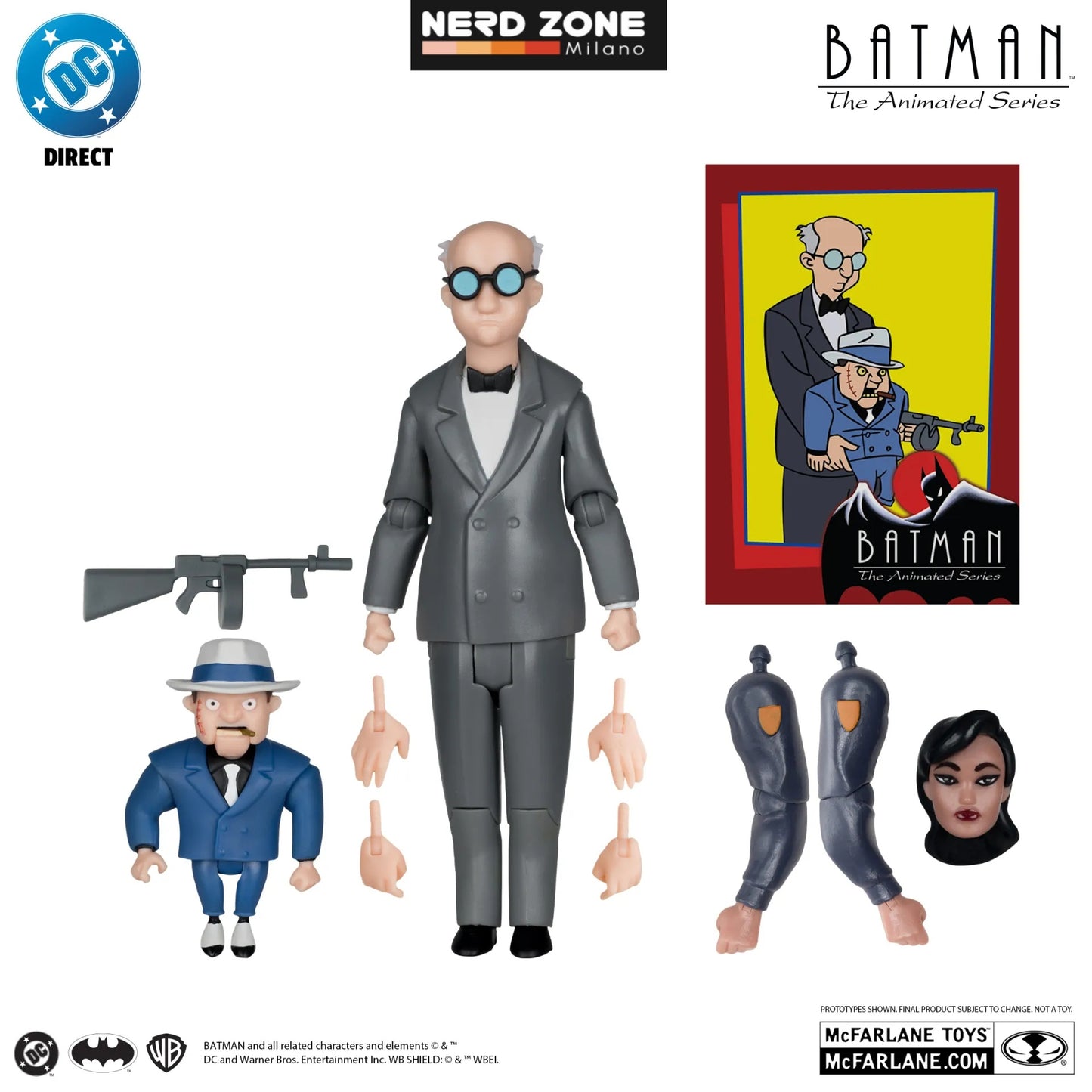 PRE ORDINE MCFARLANE 2025 Dc Direct Batman Animated Build-a-figure Wave 6 Action Figure Set (4)
