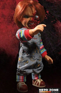 MEZCO - Child´s Play 3 Designer Series Talking Pizza Face Chucky 38 cm