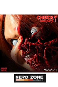 MEZCO - Child´s Play 3 Designer Series Talking Pizza Face Chucky 38 cm