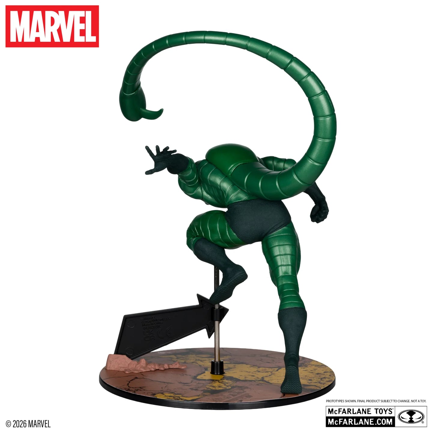 PRE ORDINE - McFARLANE TOYS 2025 - Marvel Collection 1:10 Wv7 Scorpion (amazing Spider-man #318) Metallic Figure
