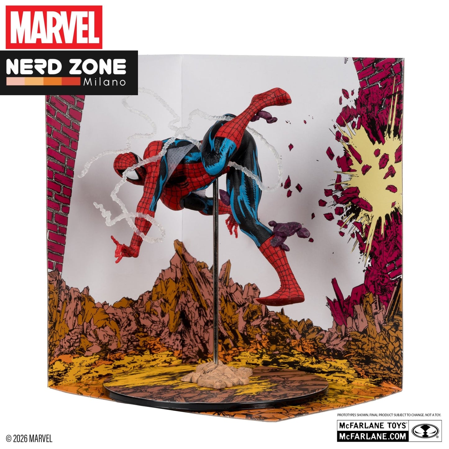 PRE ORDINE - McFARLANE TOYS 2025 - Marvel Collection 1:10 Wv7 Spider-man (amazing Spider-man #318) Figure