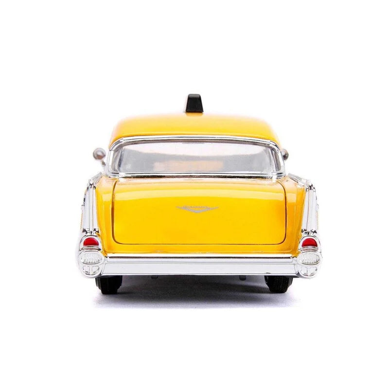 PRE ORDINE - JADA TOYS - Marvel Deadpool 1975 Chevrolet Yellow Taxi Bel Air & Deadpool 1/24 Die-cast Model