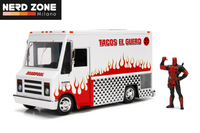 PRE ORDINE - JADA TOYS - Marvel Deadpool Taco Food Truck & Deadpool 1/24 Die-cast Model