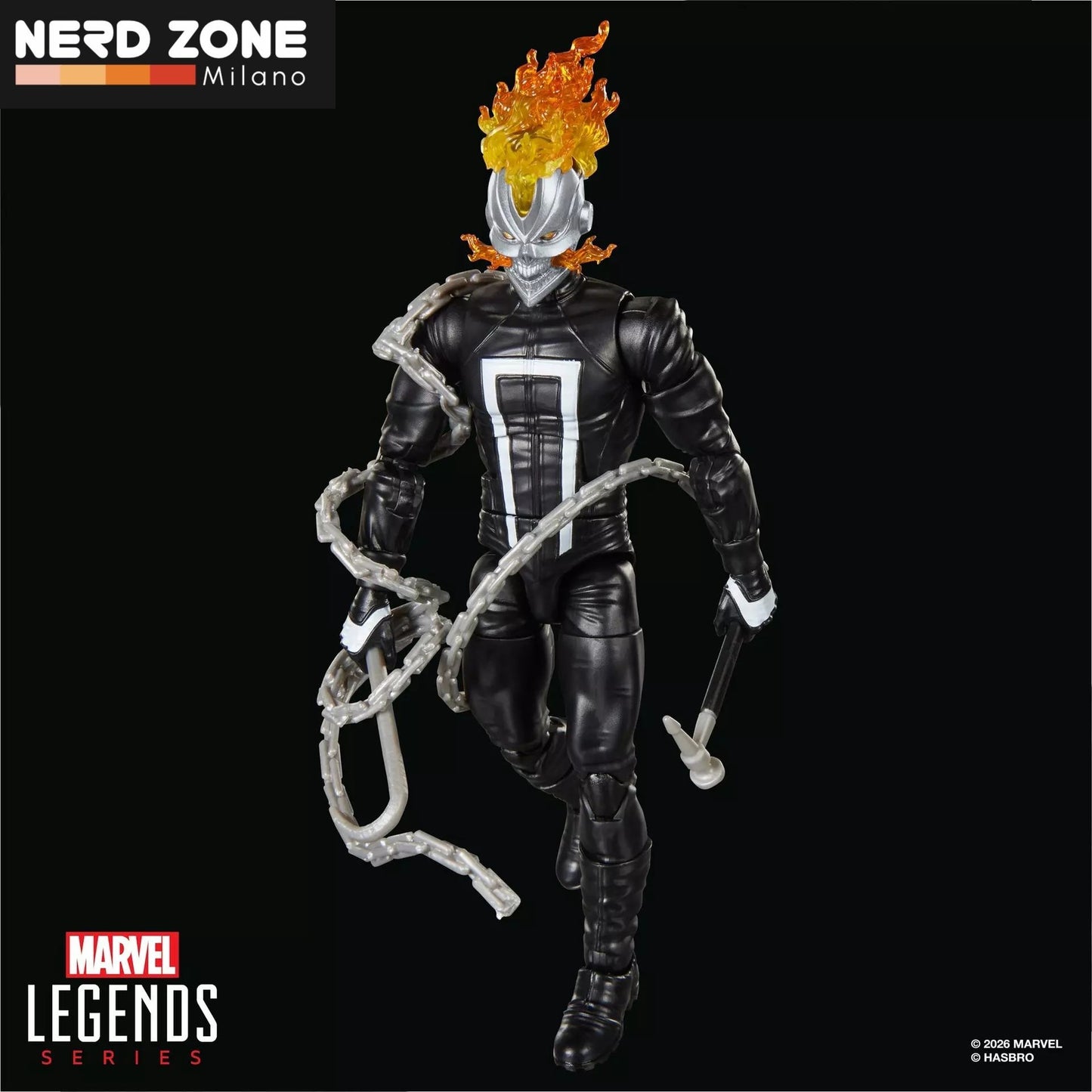 PRE ORDINE - HASBRO - Marvel Legends Buildable Figure Series Box Ghost Rider Robbie Reyes Action Figure