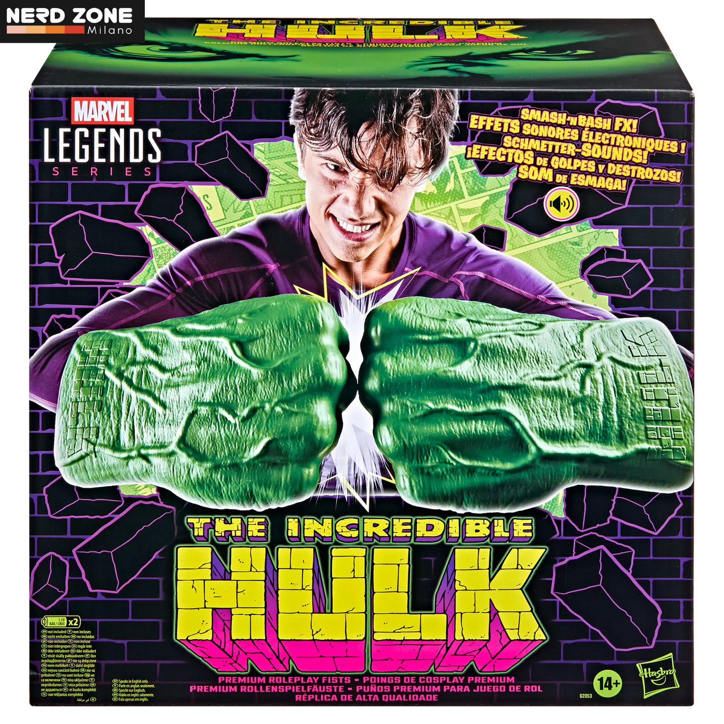 PRE ORDINE - HASBRO - Marvel Legends Incredible Hulk Electronic Fists