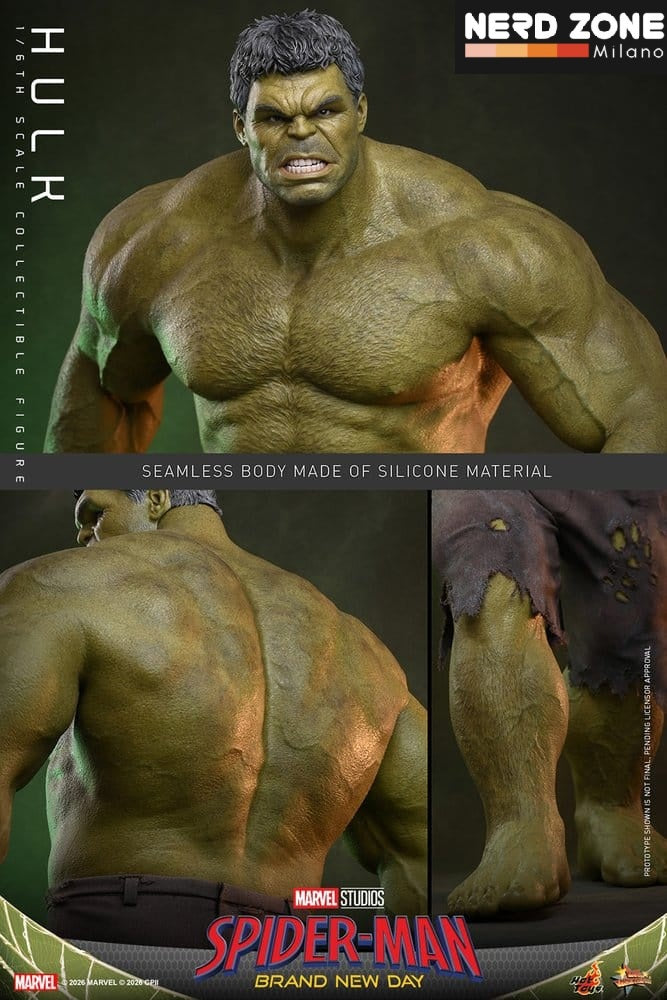 PRE ORDINE - HOT TOYS Marvel Spider-Man: Brand New Day Action Figure 1/6 Hulk 51 cm