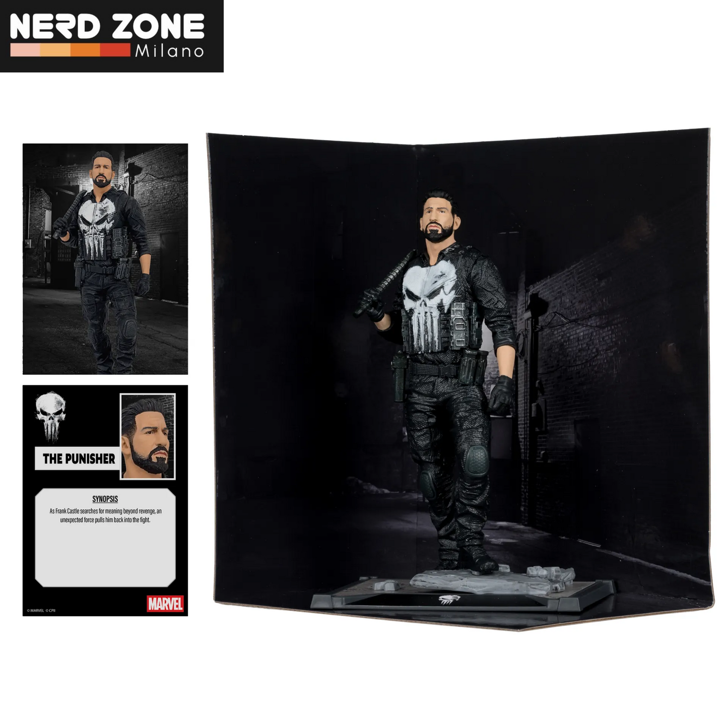 PRE ORDINE - McFARLANE TOYS 2025 - Marvel Studios Coll 1:10 Wv1 Punisher Special Punisher