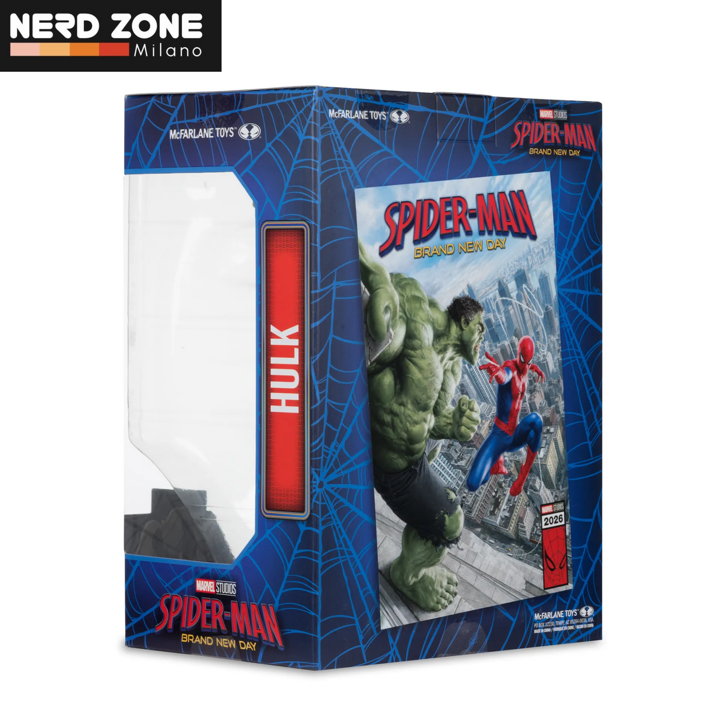 PRE ORDINE - McFARLANE TOYS 2025 - Marvel Studios Coll 1:6 Wv1 Spider-man Brand New Day Savage Hulk Figure