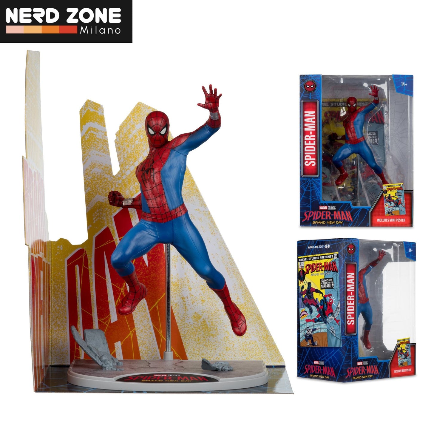 PRE ORDINE - McFARLANE TOYS 2025 - Marvel Studios Coll 1:6 Wv1 Spider-man Brand New Day Spider-man Figure