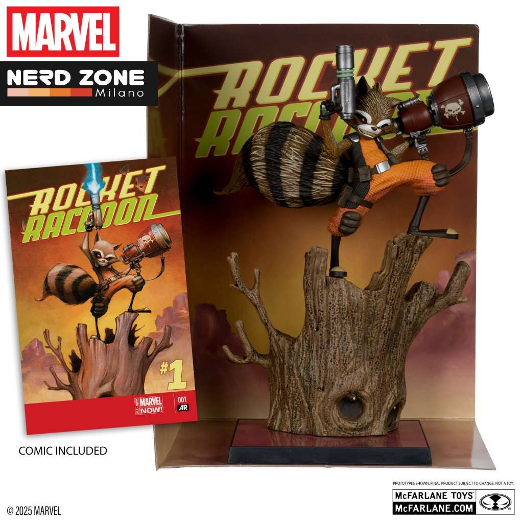 McFARLANE TOYS 2025 - Marvel Collection 1:6 Wv7 Rocket Raccoon A Chasing Tale #1 Figure