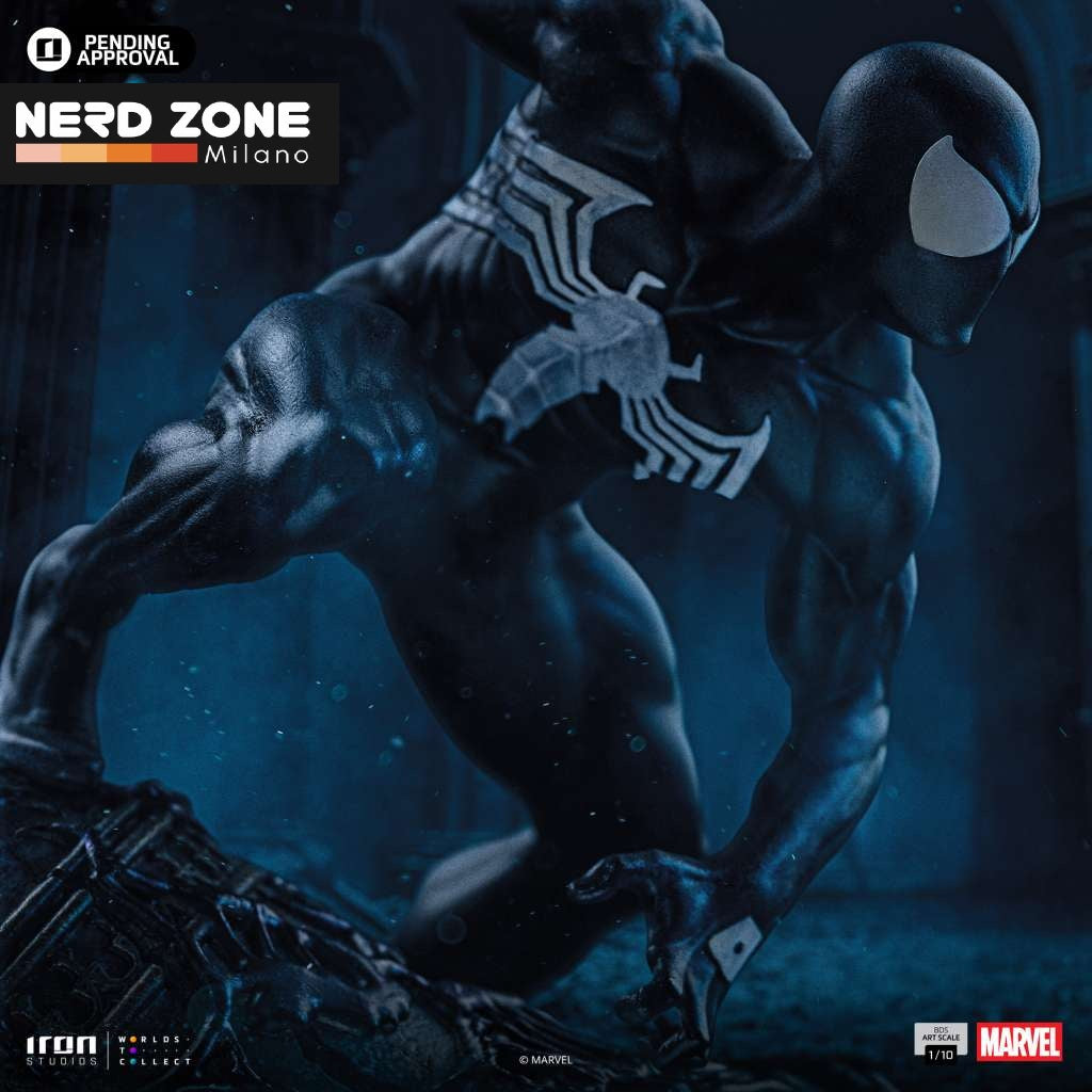 IRON STUDIOS - Marvel Comics Spider Man Black 1/10 Statue