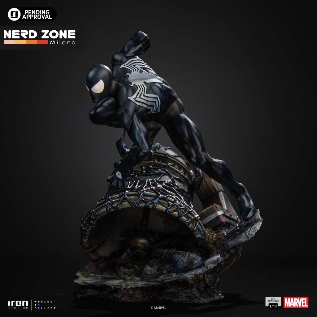 IRON STUDIOS - Marvel Comics Spider Man Black 1/10 Statue