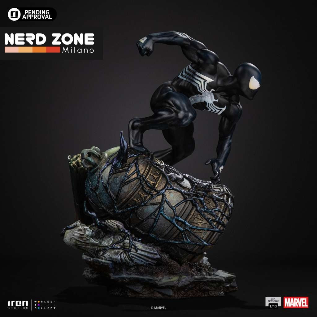 IRON STUDIOS - Marvel Comics Spider Man Black 1/10 Statue