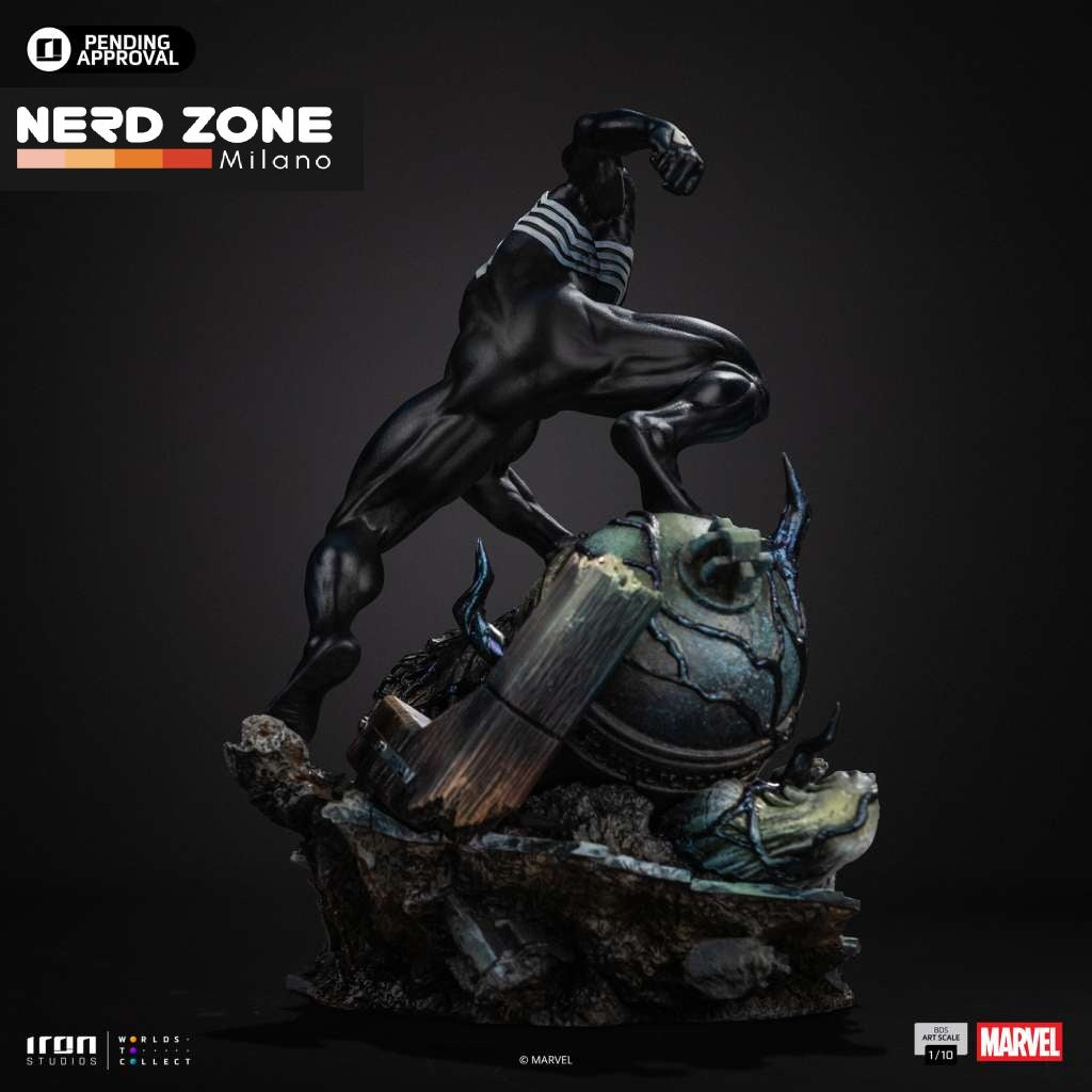 IRON STUDIOS - Marvel Comics Spider Man Black 1/10 Statue