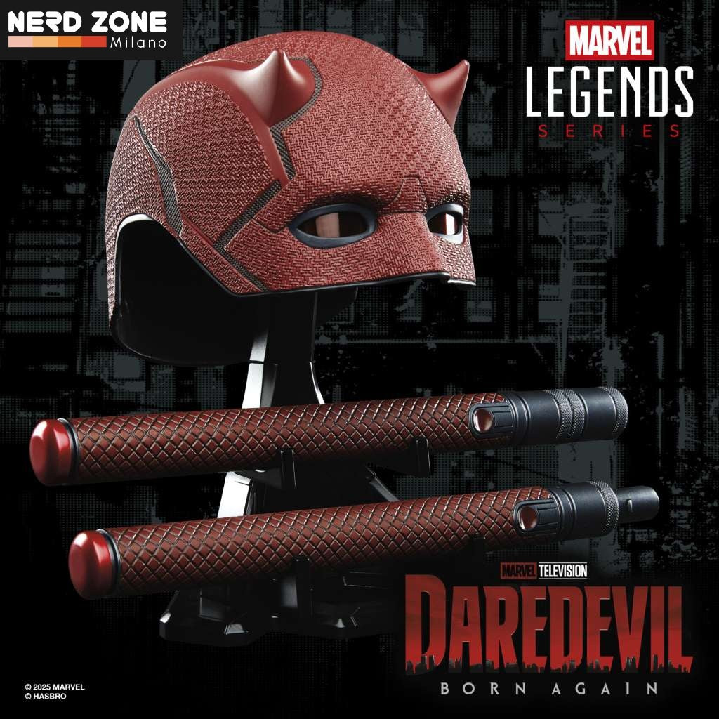 HASBRO - Marvel Legends Daredevil Born Again Mask replica 1:1