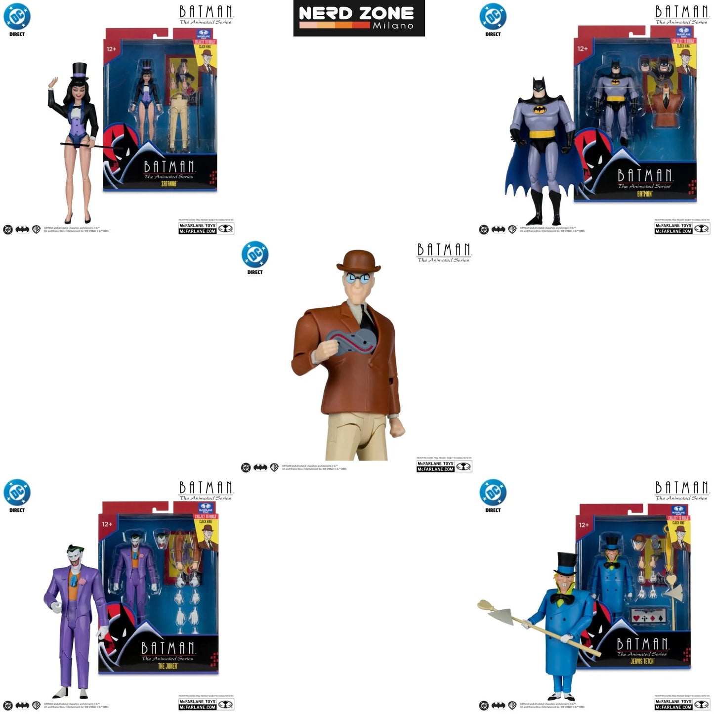 McFARLANE TOYS 2025 - Dc Direct Batman Animated Build-a-figure Wave 7 Action Figure Set (6)