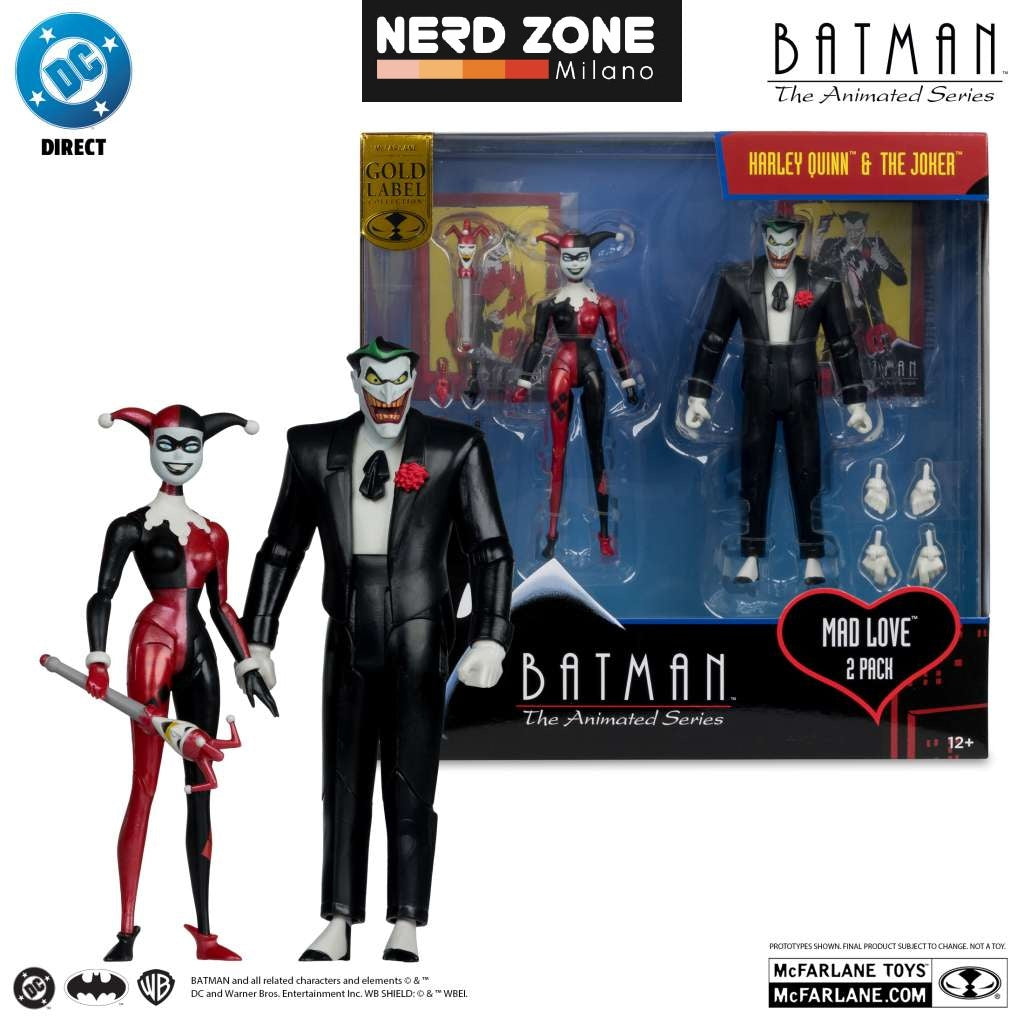 McFARLANE TOYS 2025 - Dc Direct Batman Animated Comic Harley & Joker Mad Love Af 2-pk