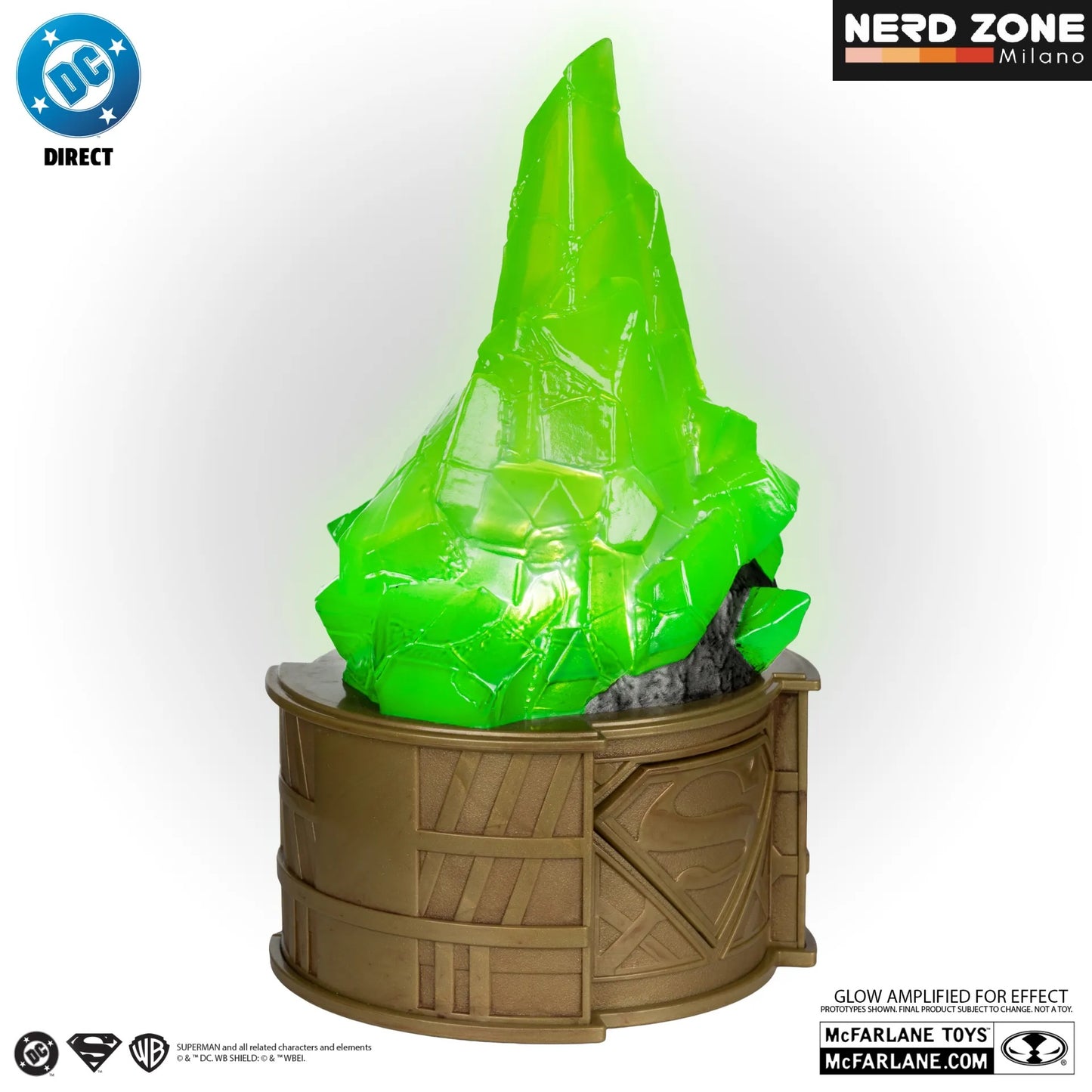 PRE ORDINE - McFARLANE TOYS 2025 - Dc Direct Superman Kryptonite display 1:1 Scale Prop  Replica
