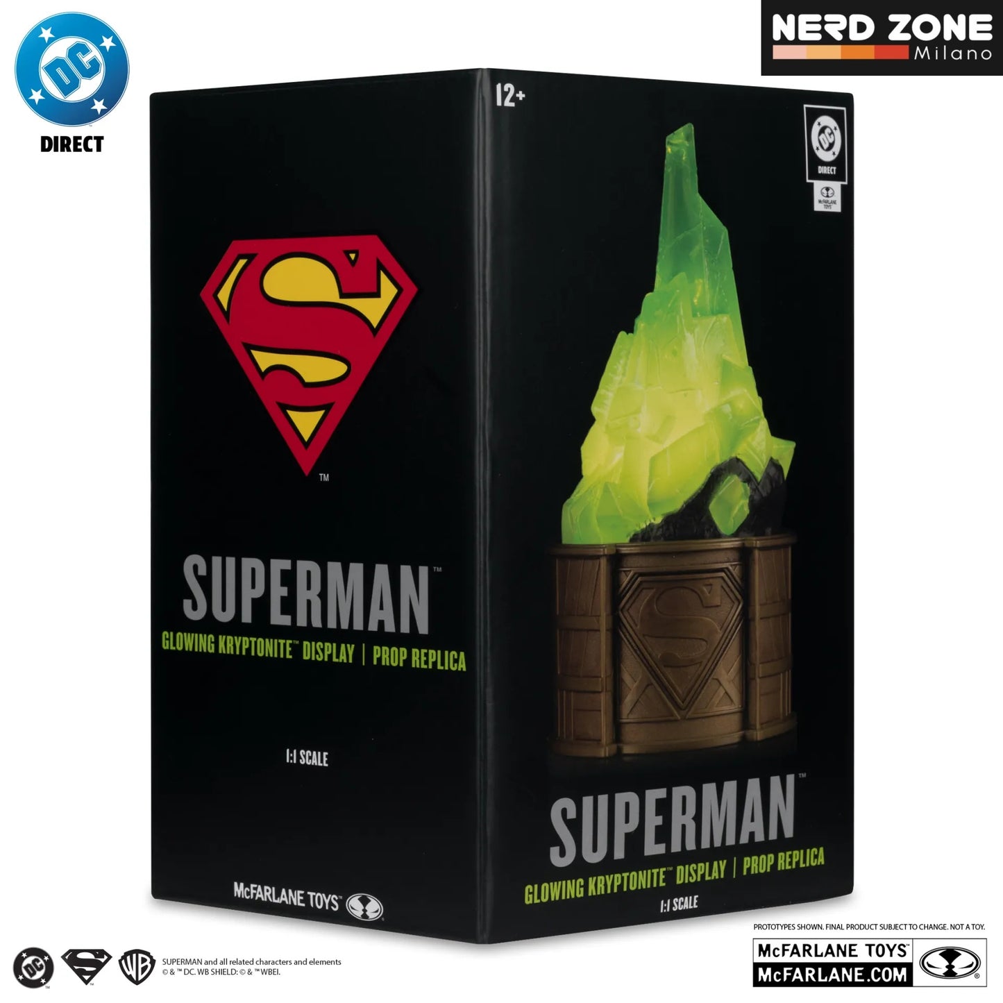 PRE ORDINE - McFARLANE TOYS 2025 - Dc Direct Superman Kryptonite display 1:1 Scale Prop  Replica