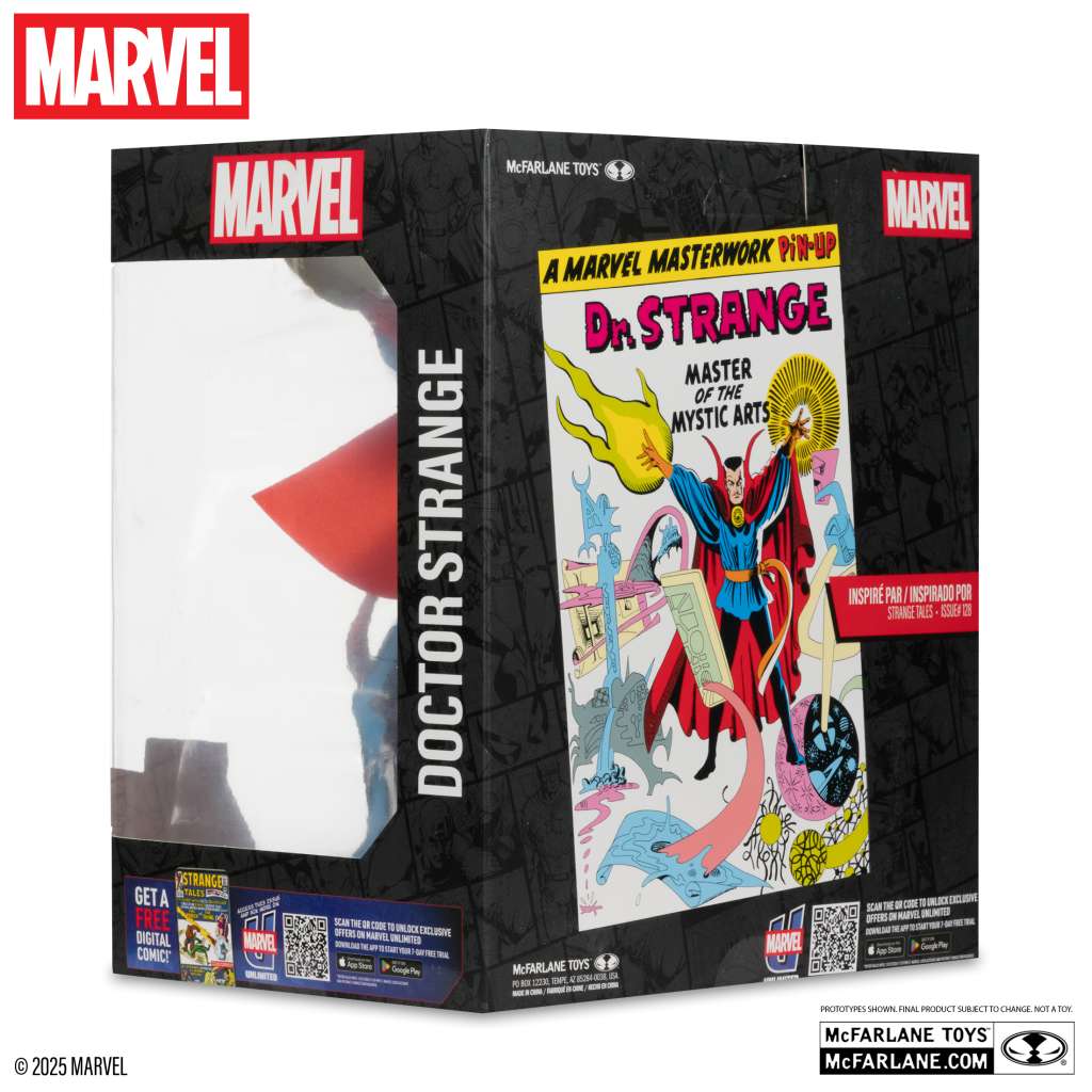 PRE ORDER - McFARLANE TOYS 2025 - Marvel Collection 1:10 Wv6 Dr. Strange (Strange Tales #128) Figure