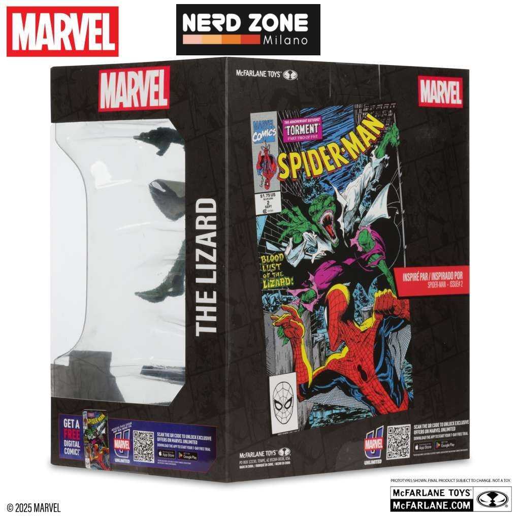 PRE ORDER - McFARLANE TOYS 2025 - Marvel Collection 1:10 Wv6 The Lizard (Spider-Man #2) Figure
