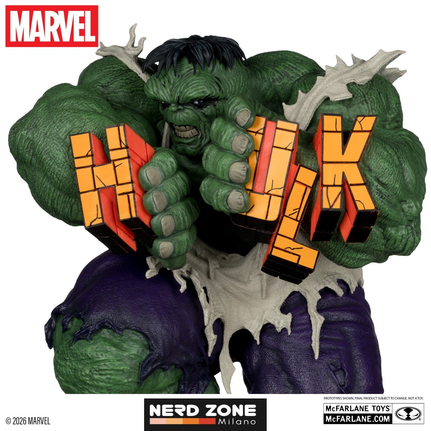 PRE ORDINE McFARLANE TOYS 2025 - Marvel Collection 1:6 The Incredible Hulk #345 Green Hulk Variant Figure