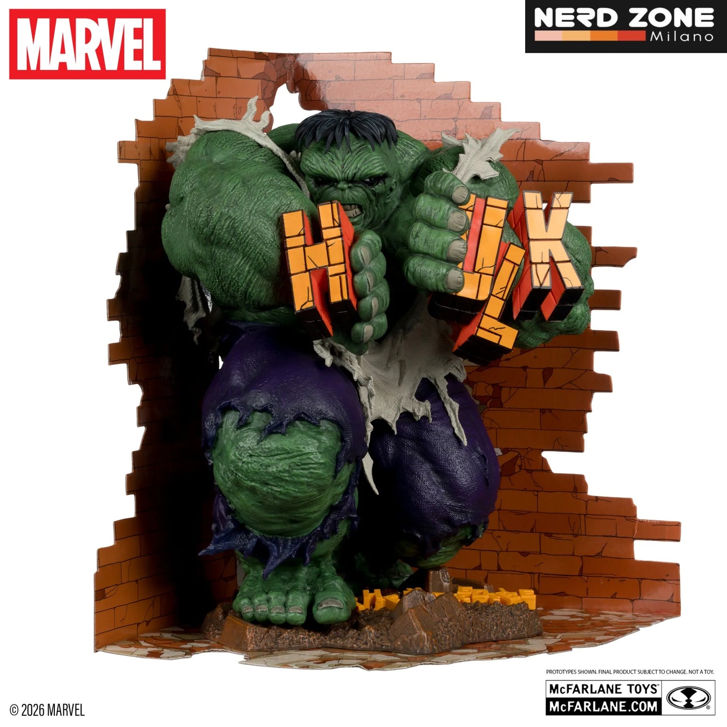 PRE ORDINE McFARLANE TOYS 2025 - Marvel Collection 1:6 The Incredible Hulk #345 Green Hulk Variant Figure