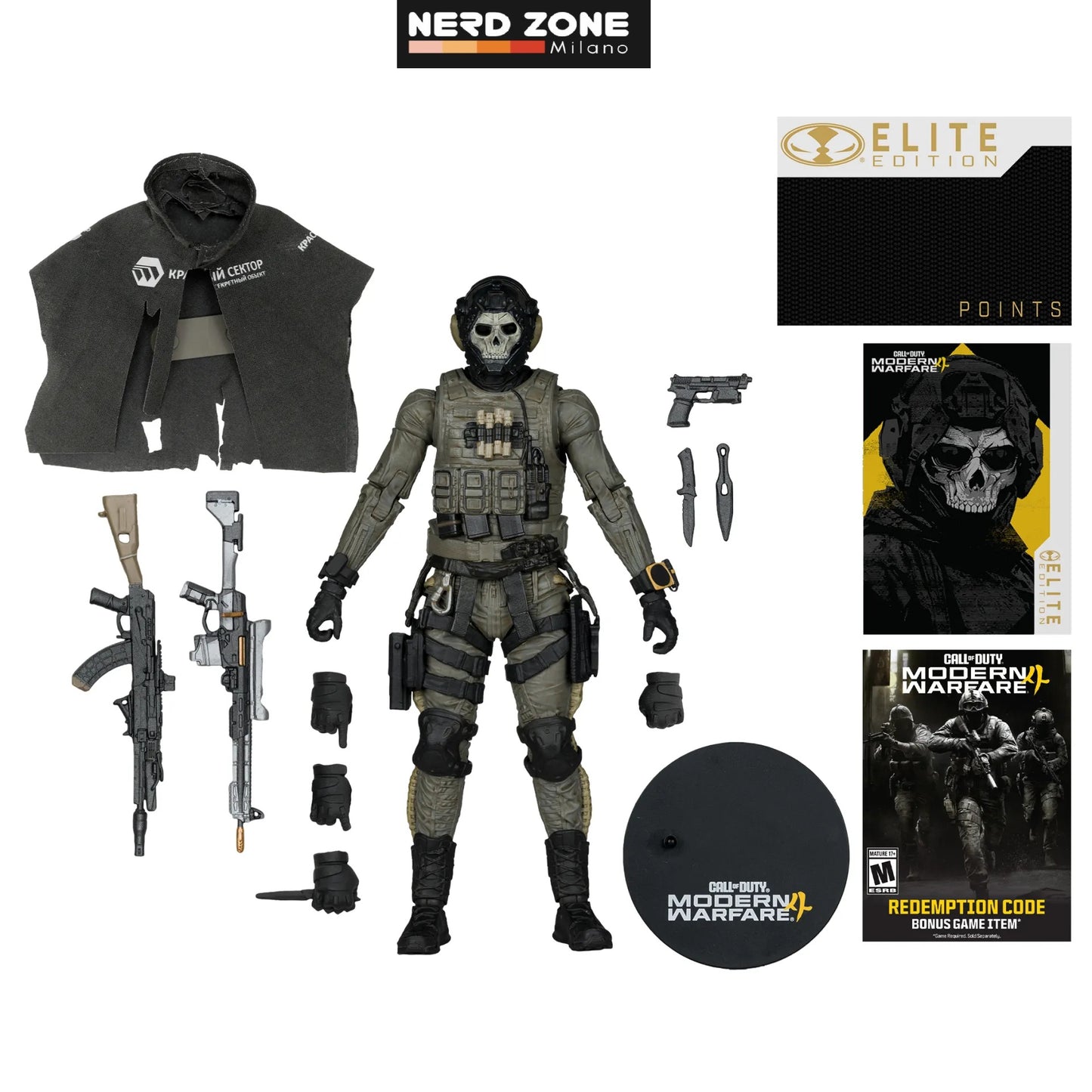 PRE ORDINE McFARLANE TOYS 2025 - Mcfarlane Elite Ed 7inch Call Of Duty Modern Warfare 4 Ghost Action Figure