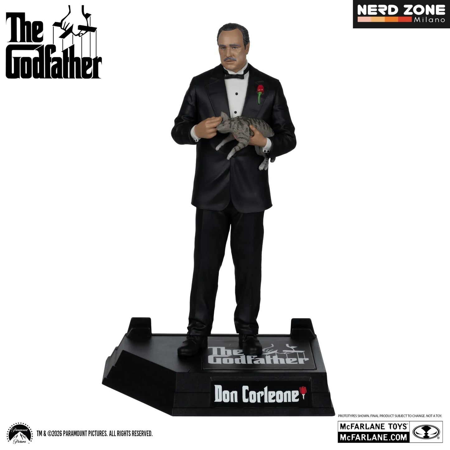 PRE ORDINE - McFARLANE TOYS 2025 - Movie Maniacs Don Corleone The Godfather 6inch Posed Figure