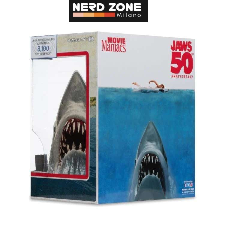 McFARLANE TOYS 2025 Movie Maniacs Jaws 50th Anniversary Limited Edit McFARLANE TOYS 2025 Movie Maniacs Jaws 50th Anniversary Limited Edit