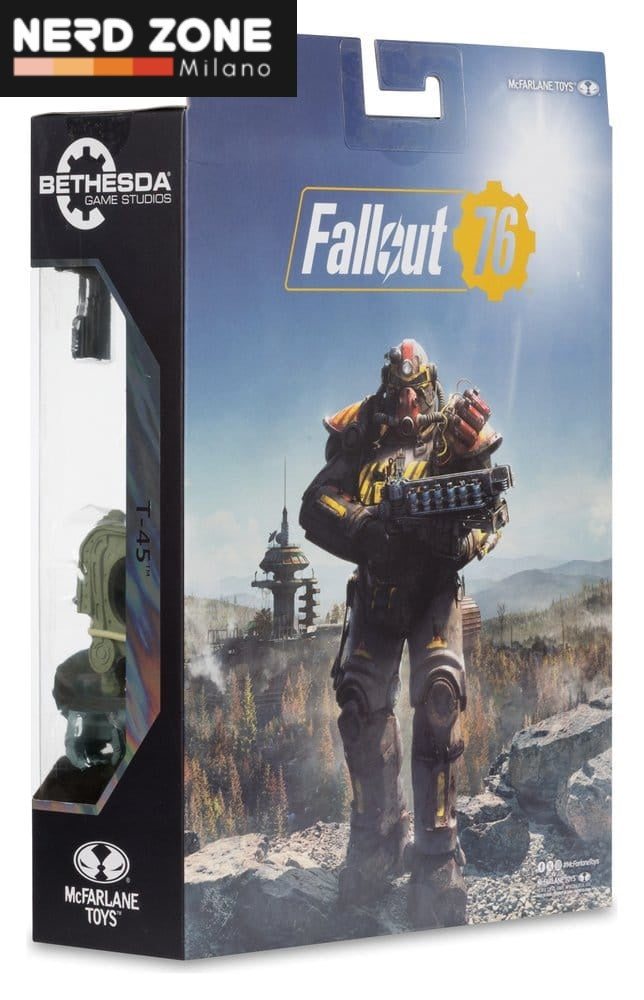 McFARLANE TOYS 2025 - Fallout 76 Gaming Edition Action Figure T-45 Military Armor (Red Platinum Edition) 20 cm