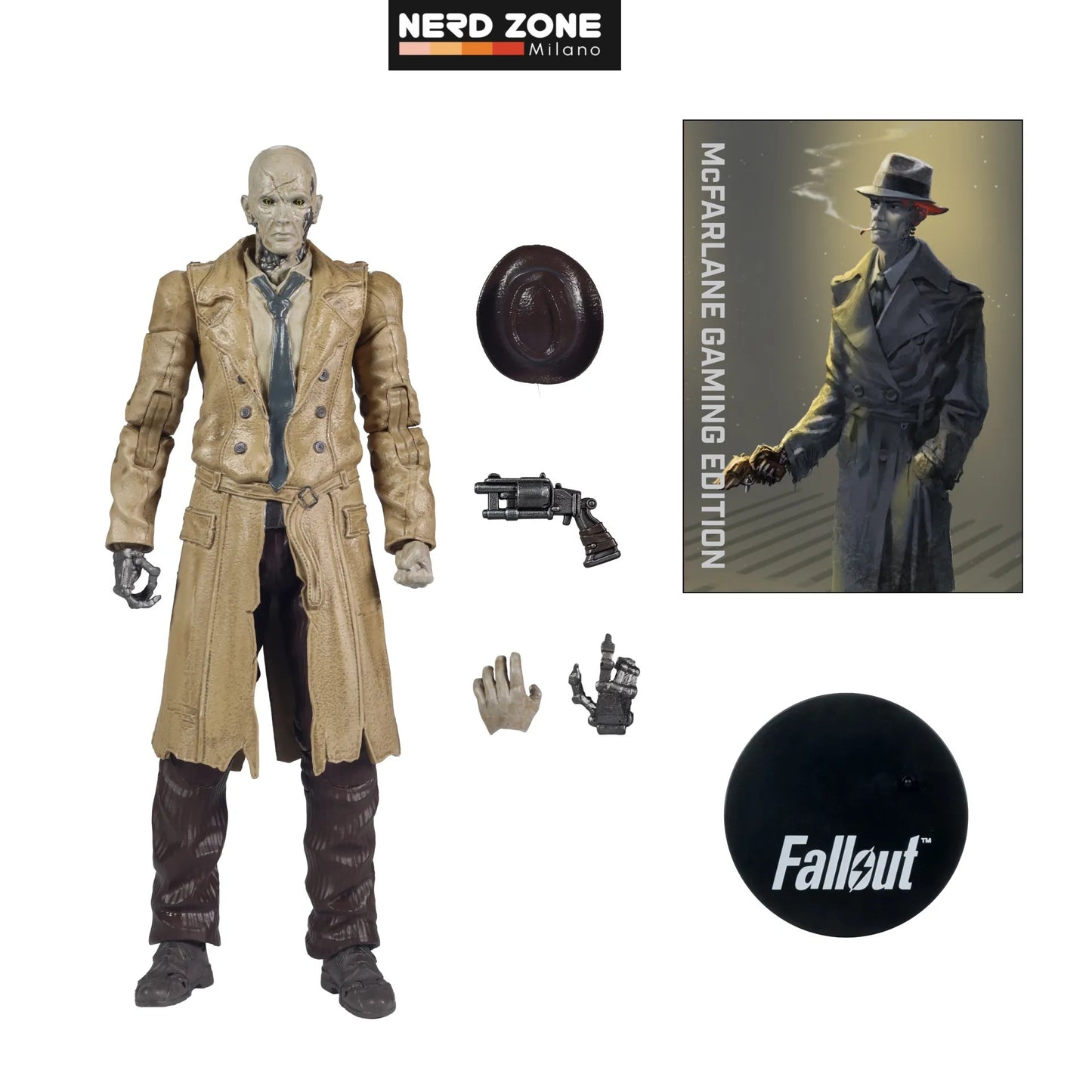 PRE ORDINE - McFARLANE TOYS 2025 Gaming Ed 7inch Fallout Wv2 Nick Valentine Fallout 4 Action Figure