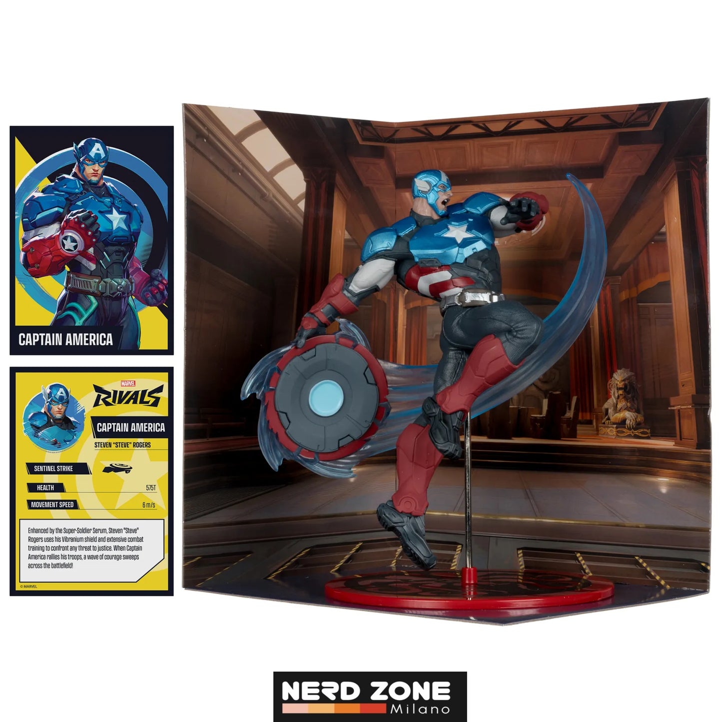 McFARLANE TOYS 2025 - Marvel Rivals Collection 1/10 Action Figure Captain America 20 cm