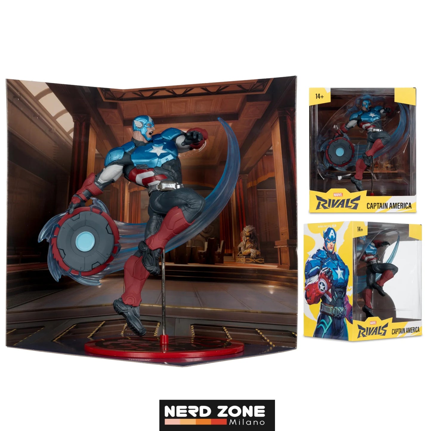 McFARLANE TOYS 2025 - Marvel Rivals Collection 1/10 Action Figure Captain America 20 cm