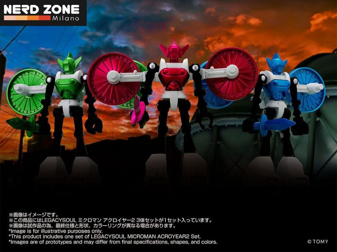 PRE ORDER - TAKARA TOMY - Microman Legacy Soul Acroyear 2 3-pack Figure Set