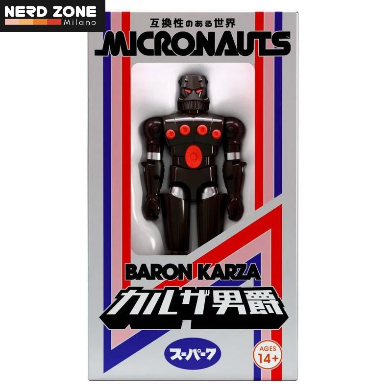 PRE ORDINE - SUPER 7 - Micronauts W05 Baron Karza Sdcc/japanese Box Reaction+ Figure