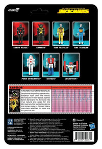 PRE ORDER SUPER 7 - SET Micronauts Wave 03 Emperor Reaction+ Time Traveler Blue Translucent + Time Traveler Yellow Translucent Reaction+ Figure