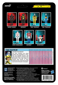 PRE ORDER SUPER 7 - SET Micronauts Wave 03 Emperor Reaction+ Time Traveler Blue Translucent + Time Traveler Yellow Translucent Reaction+ Figure
