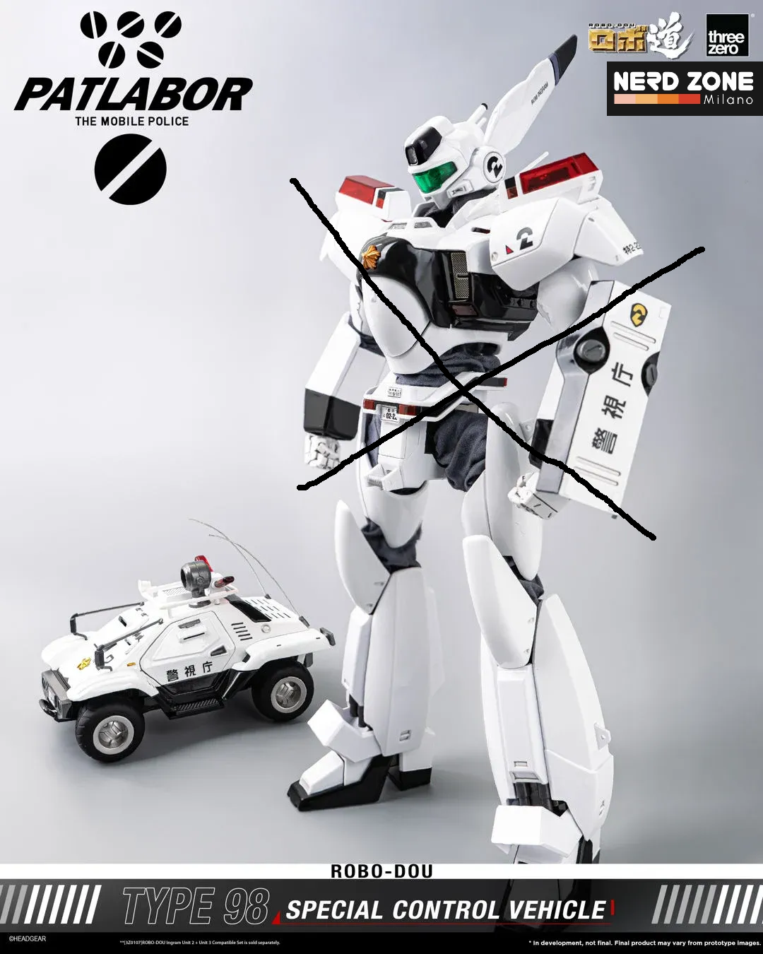 PRE ORDINE - THREEZERO - Mobile Police Patlabor Robo-dou Type 98 Special Control Vehicle